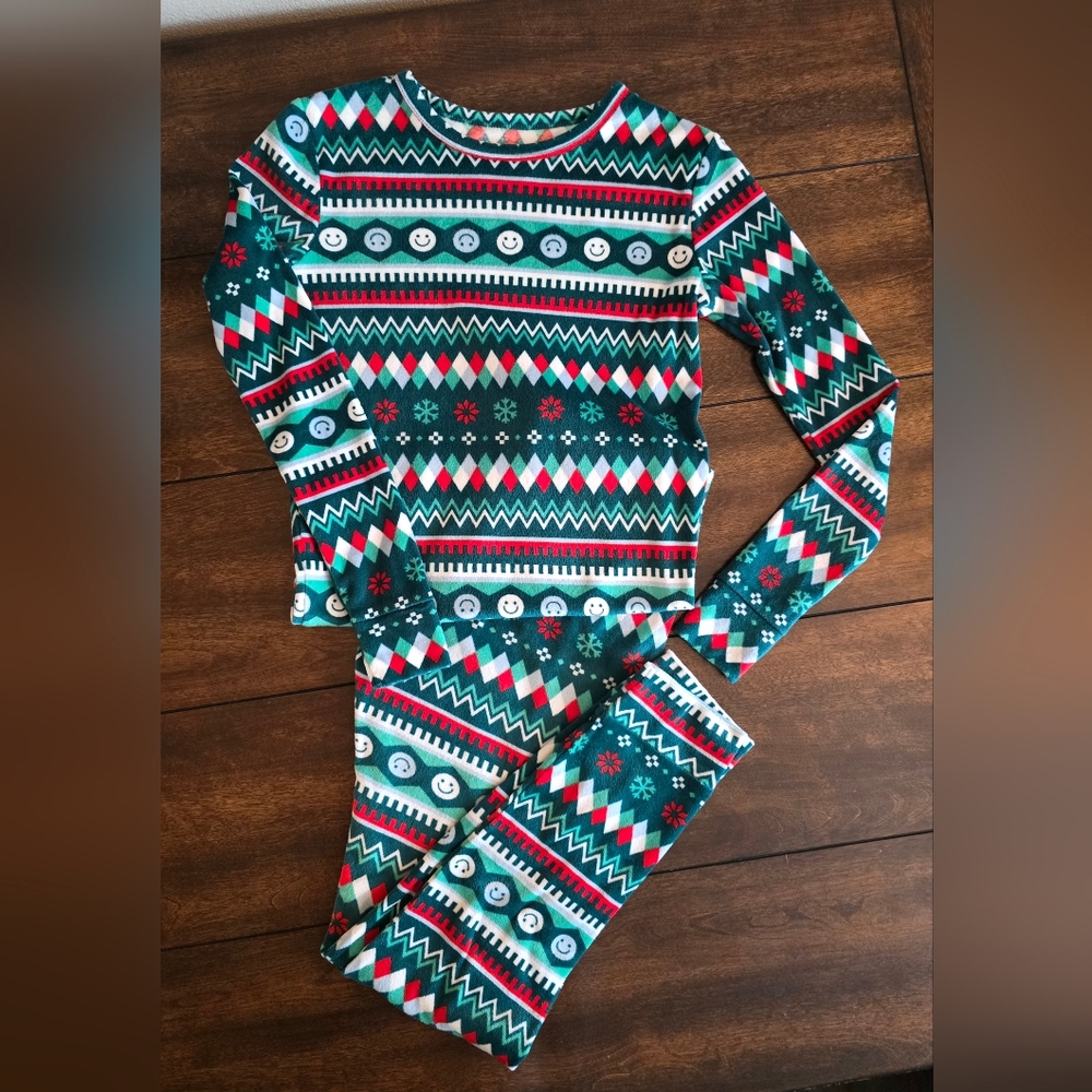 Cat & Jack Softest Pajama Set - Fun Christmas Print